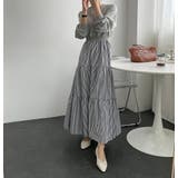 スウェット切り替えストライプワンピース | Ulysses | 詳細画像2 