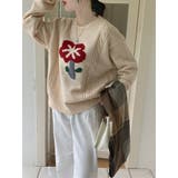 配色フラワーセーター | Ulysses | 詳細画像4 