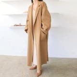 キャメル | リボンメルトンロングジャケット | Ulysses