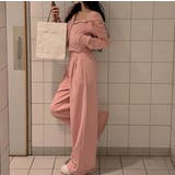 ピンク | ショートパーカーワイドパンツセットアップ | Ulysses