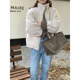 リバーシブルチェック柄羊羔毛ジャケット | Ulysses | 詳細画像12 