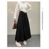 ブラック | ベルベットプリーツスカート | Ulysses