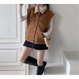 鹿の毛皮の綿毛ベスト | Ulysses | 詳細画像2