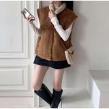 鹿の毛皮の綿毛ベスト | Ulysses | 詳細画像3