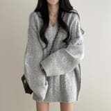 ツイストパターンVネックセーター | Ulysses | 詳細画像3