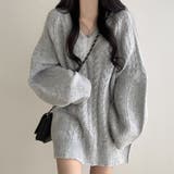 ツイストパターンVネックセーター | Ulysses | 詳細画像4