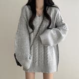 ツイストパターンVネックセーター | Ulysses | 詳細画像5