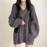 ツイストパターンVネックセーター | Ulysses | 詳細画像7