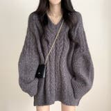 ツイストパターンVネックセーター | Ulysses | 詳細画像8