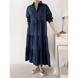 ダークブルー | 長袖シャツワンピース | Ulysses