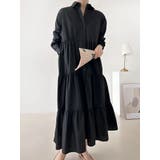 ブラック | 長袖シャツワンピース | Ulysses