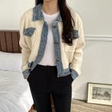 ベージュ | 配色ニットジャケット | Ulysses