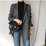 ブラック | チェック柄スーツジャケット | Ulysses