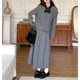 ライトグレー | スーツジャケットスカートセットアップ | Ulysses