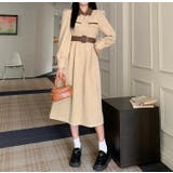 配色長袖ワンピース | Ulysses | 詳細画像2