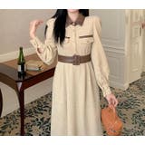 配色長袖ワンピース | Ulysses | 詳細画像3