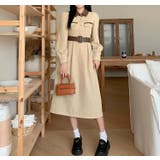 配色長袖ワンピース | Ulysses | 詳細画像4