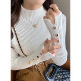 ホワイト | ハーフネックニットトップス | Ulysses