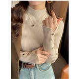 ベージュ | ハーフネックニットトップス | Ulysses