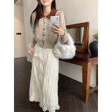 カラーコントラストの襟付きカーディガンジャケット | Ulysses | 詳細画像6