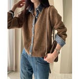 ブラウン | ニット切り替えデニムシングルブレストジャケット | Ulysses