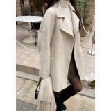 ベージュ | 襟付きダブルブレストメルトンジャケット | Ulysses