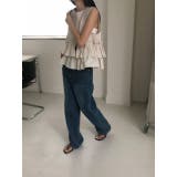 リボン袖なしストライプシャツトップス | Ulysses | 詳細画像6