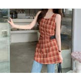 袖なしチェック柄ベストトップス | Ulysses | 詳細画像1