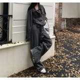 リボン長袖デニムジャケットワイドパンツセットアップ | Ulysses | 詳細画像1 