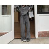 リボン長袖デニムジャケットワイドパンツセットアップ | Ulysses | 詳細画像3 