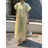 イエロー | リボン半袖ワンピース | Ulysses