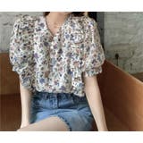ベージュ | 半袖花柄シャツトップス | Ulysses