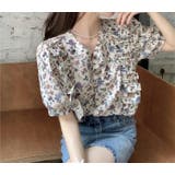 半袖花柄シャツトップス | Ulysses | 詳細画像1