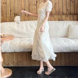 半袖重工チュール切り替えワンピース | Ulysses | 詳細画像8