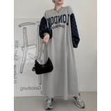 ランタンスリーブオーバーサイズロゴスウェットワンピース | Ulysses | 詳細画像2 