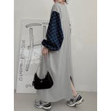 ランタンスリーブオーバーサイズロゴスウェットワンピース | Ulysses | 詳細画像3 