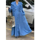 フリル長袖シングルブレストワンピース | Ulysses | 詳細画像2