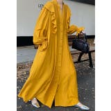 フリル長袖シングルブレストワンピース | Ulysses | 詳細画像3