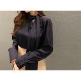 リボンノーカラーシャツトップス | Ulysses | 詳細画像7