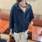 フード付きシングルブレストデニムジャケット | Ulysses | 詳細画像2