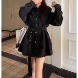 ブラック | 襟付きシングルブレストデニムジャケット | Ulysses