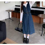 ベルト付きデニムベストワンピース | Ulysses | 詳細画像3 