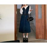 ベルト付きデニムベストワンピース | Ulysses | 詳細画像9 