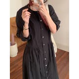 リボン長袖シングルブレストシャツワンピース | Ulysses | 詳細画像8