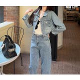 長袖ショートデニムジャケット | Ulysses | 詳細画像4