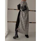 スウェット切り替えチェック柄長袖ワンピース | Ulysses | 詳細画像3 