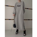 スウェット切り替えチェック柄長袖ワンピース | Ulysses | 詳細画像12 