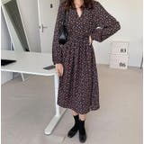 花柄リボン長袖ワンピース | Ulysses | 詳細画像2