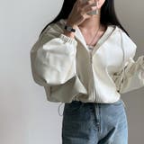 ホワイト | ショート合成皮革ジャケット | Ulysses