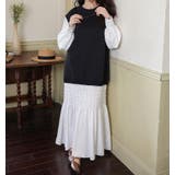 スウェット切り替えレイヤード風長袖ロングワンピース | Ulysses | 詳細画像5